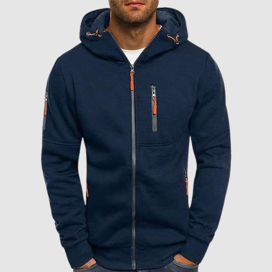 Desmond hooded sweatshirt - Navy Blue
