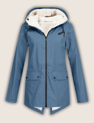 Nadia Windproof Waterproof Rain Jacket - Blue