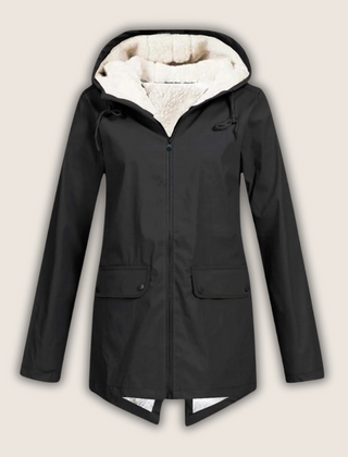Nadia Windproof Waterproof Rain Jacket - Black