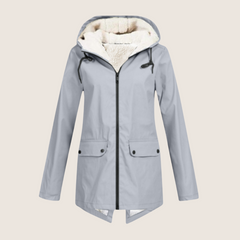 Nadia Windproof Waterproof Rain Jacket - Grey