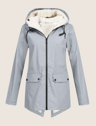Nadia Windproof Waterproof Rain Jacket - Grey