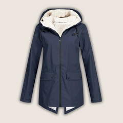 Nadia Windproof Waterproof Rain Jacket - Navy