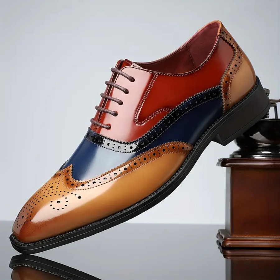 Conor Classic Wingtip Brogues - Two-Tone