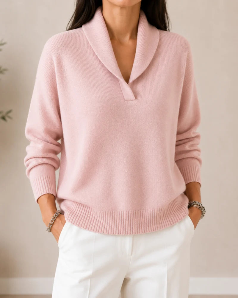 Aine | Elegant Shawl-Collar Knit Cardigan
