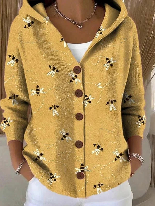 Olivia | Rainbow Weave Print Cardigan