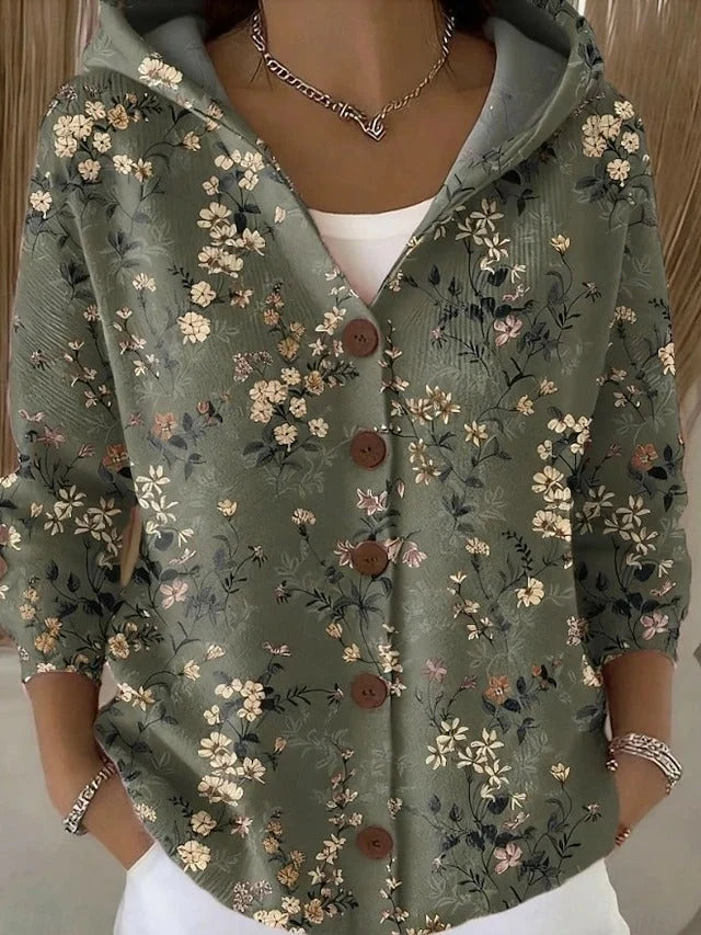 Olivia | Rainbow Weave Print Cardigan