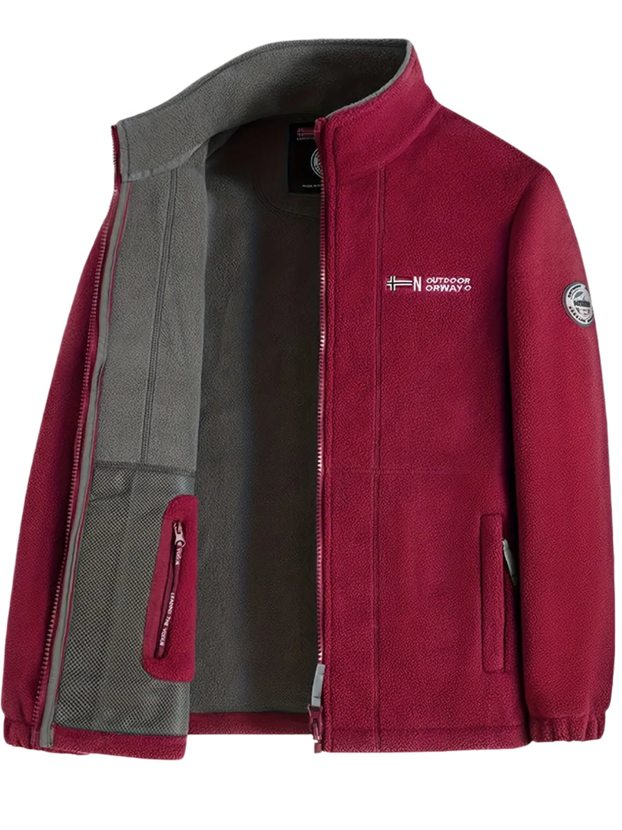Rory Classic Zip-Up Outdoor Jacket - Red