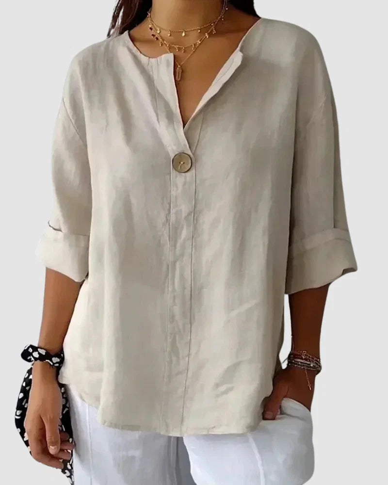 Alley | Effortless Button-Neck Blouse