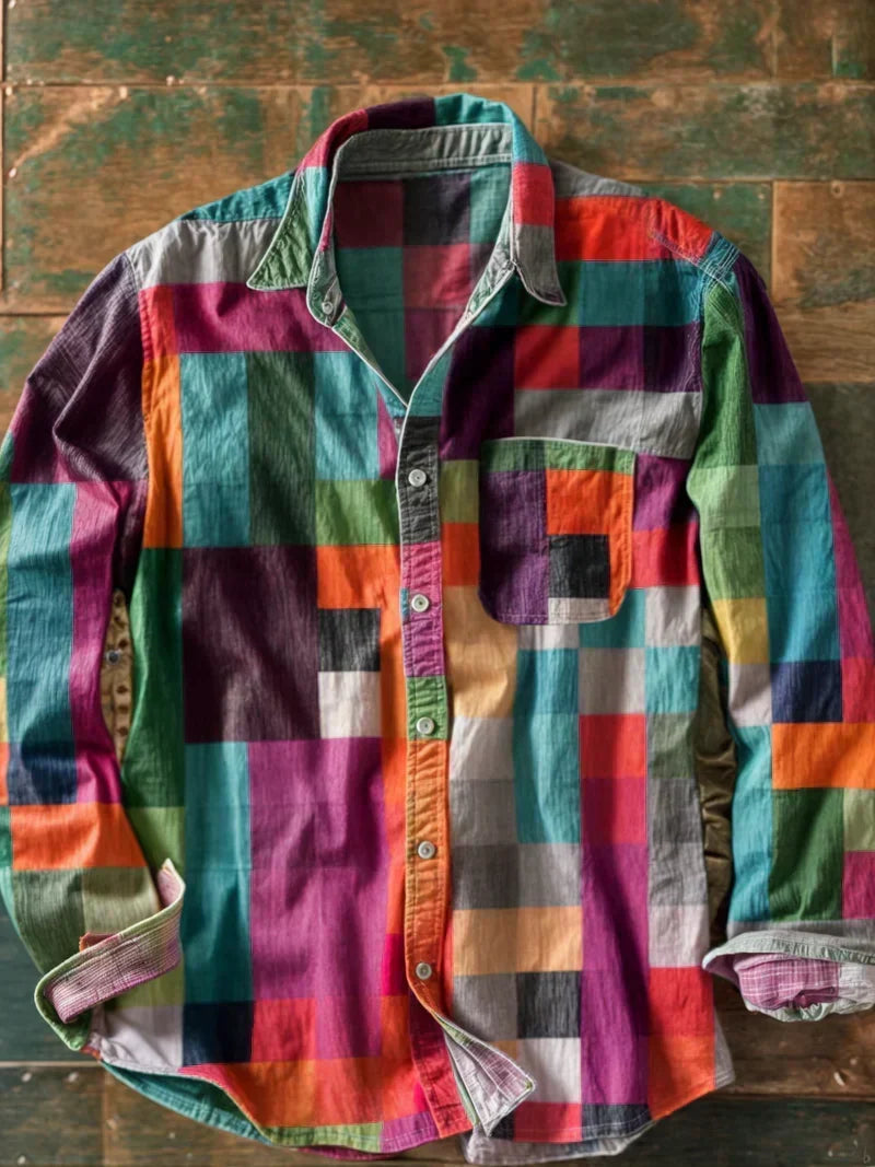 Clyde Oversized Patchwork Shirt - Variant 2