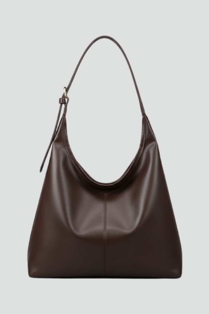 Maisie Classic Structured Tote Bag - Coffee