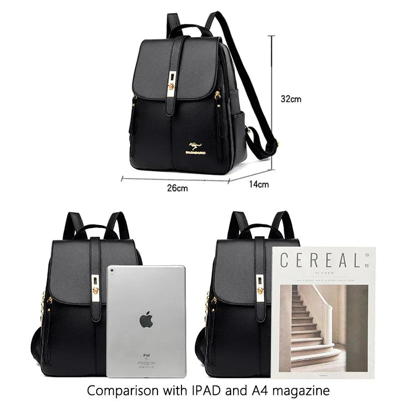 Harper Modern Backpack - Dark Blue