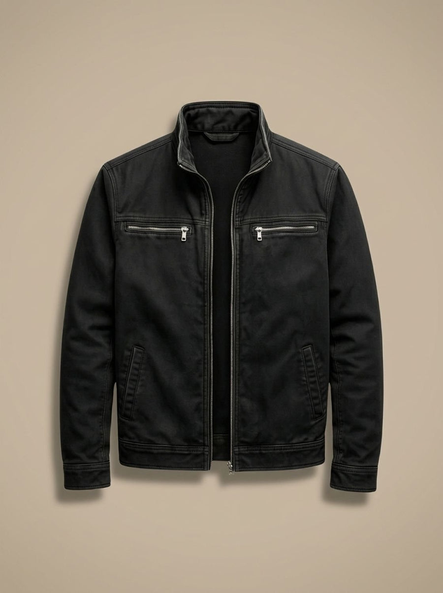 Theo Structured Utility Jacket - Black