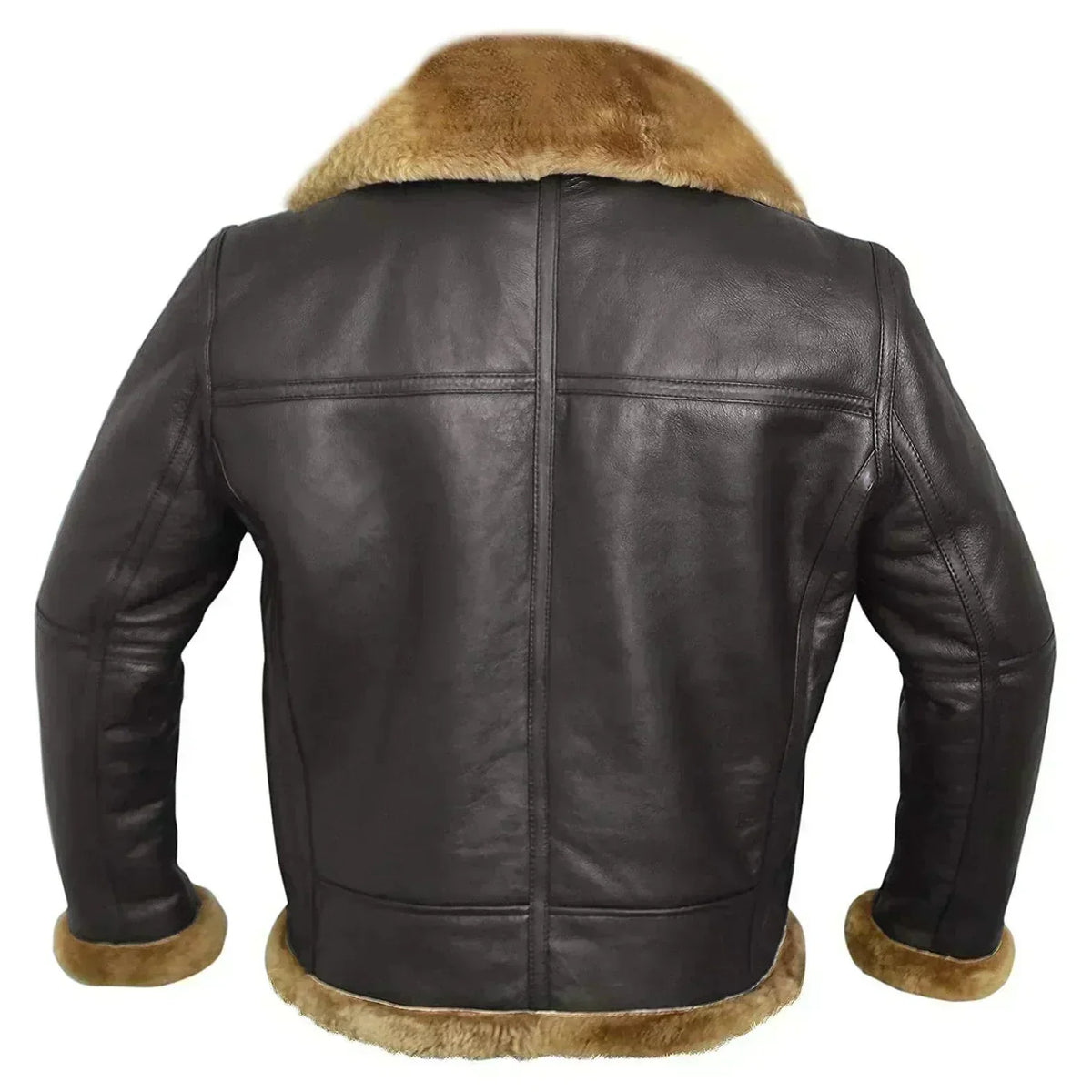 Hamish Classic Aviator Jacket - Dark Brown
