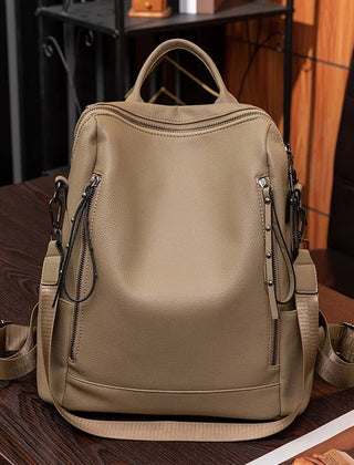 Lottie Soft-Touch Everyday Backpack - Beige