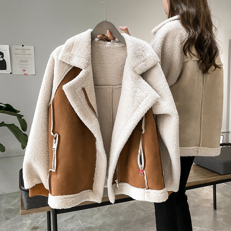 Eloise Plush Teddy Coat - Brown