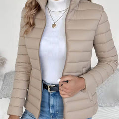 Hattie Lightweight Quilted Jacket - Beige
