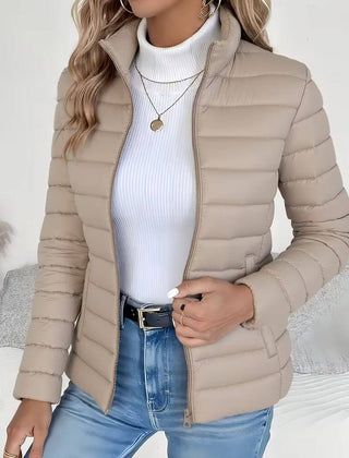 Hattie Lightweight Quilted Jacket - Beige