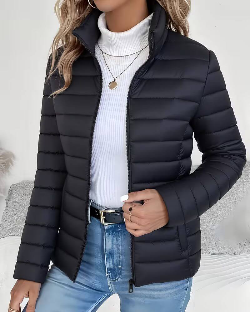 Hattie Lightweight Quilted Jacket - Black