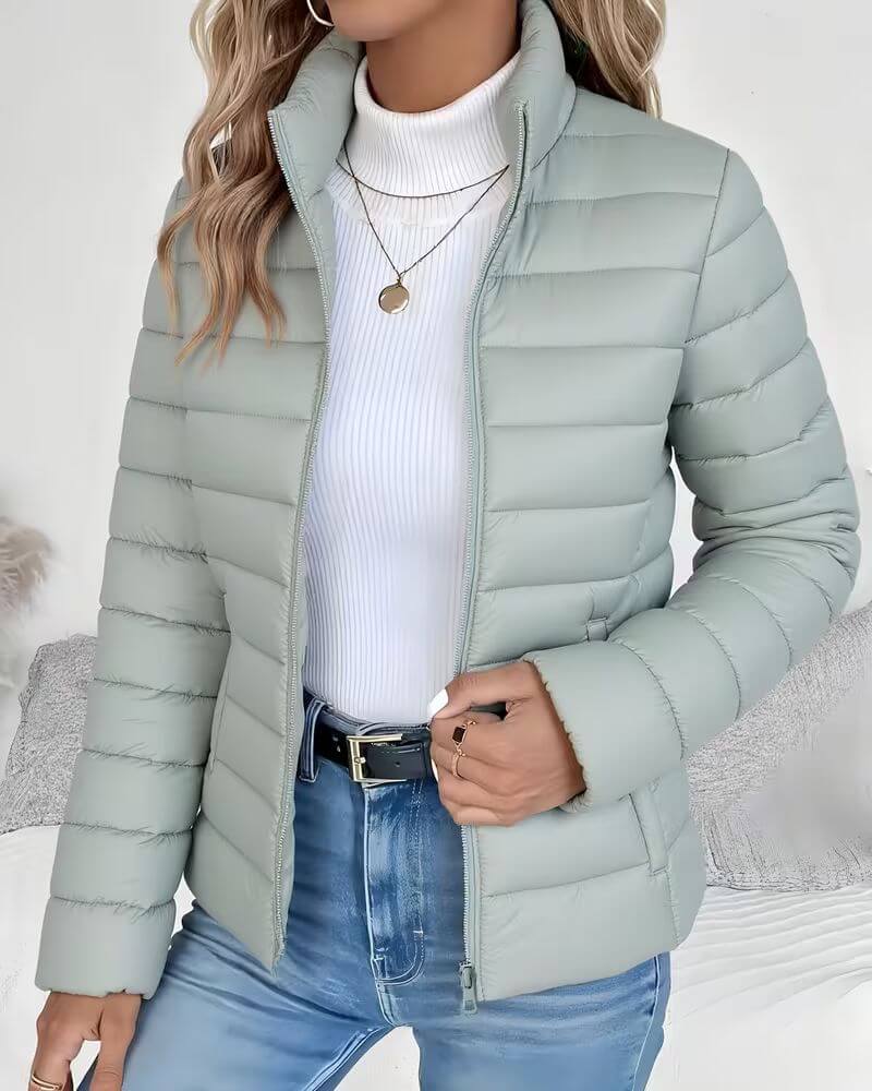 Hattie Lightweight Quilted Jacket - Green
