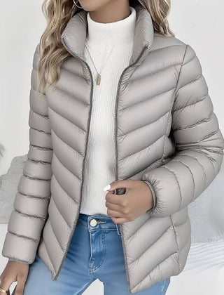 Hattie Lightweight Quilted Jacket - Grey