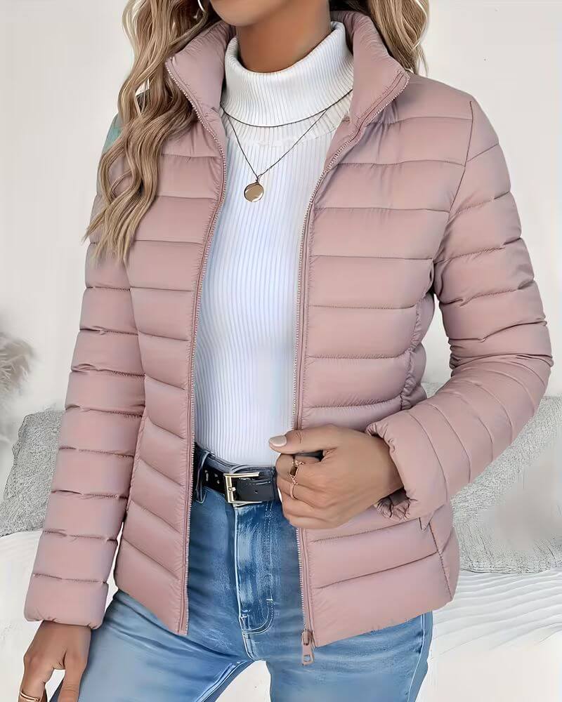 Hattie Lightweight Quilted Jacket - Pink