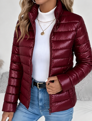 Hattie Lightweight Quilted Jacket - Red