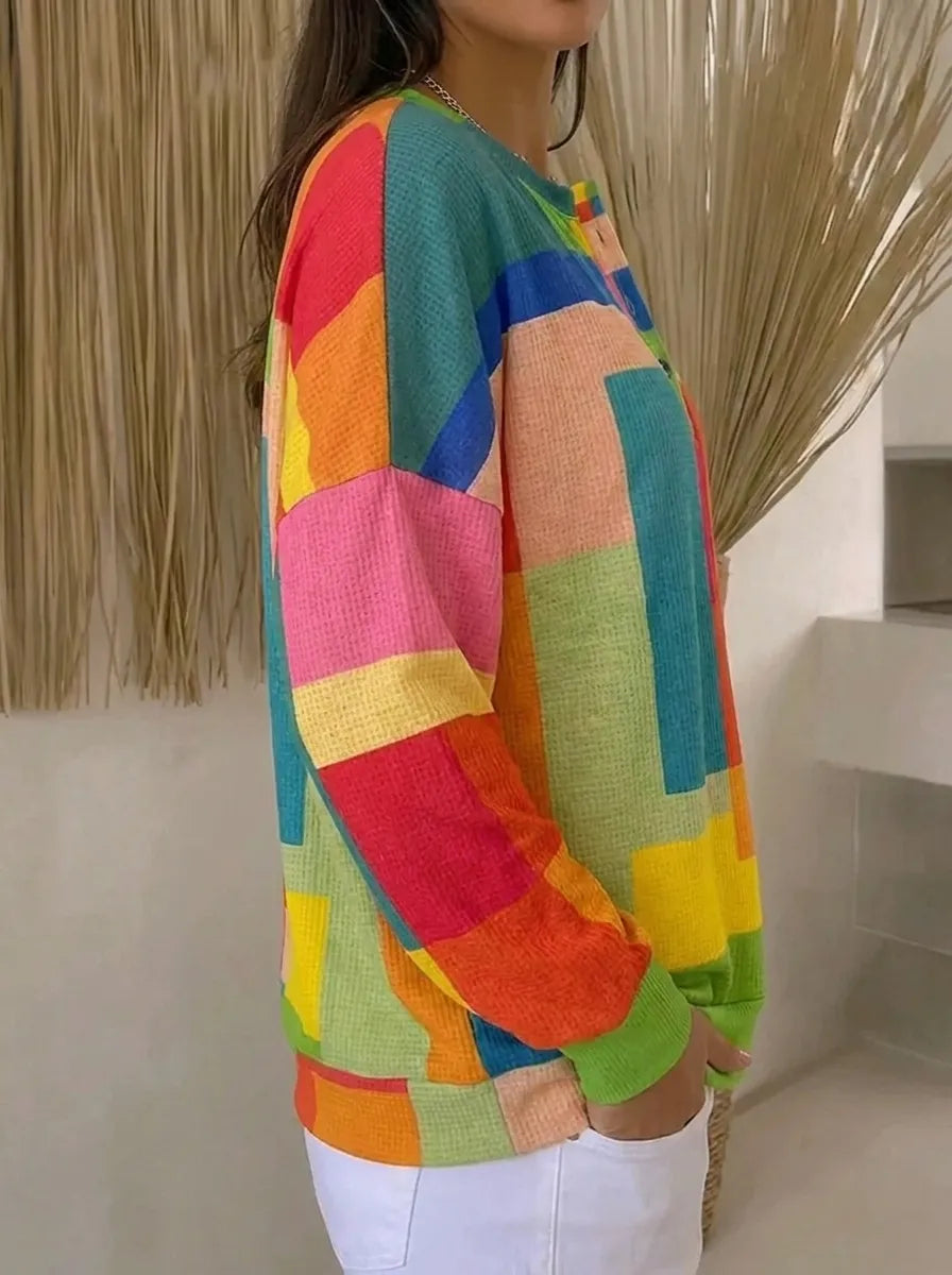 Poppy Vintage Printed Sweatshirt - Multicolour