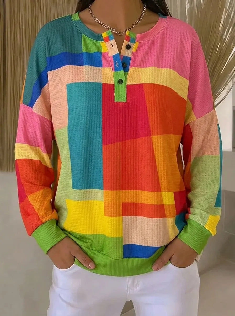 Poppy Vintage Printed Sweatshirt - Multicolour
