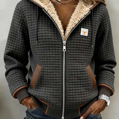 Nora | Quilted Zip-Front Jacket with Drawstring Hood